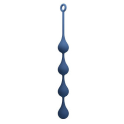 MR PLAY - PERLAS ANALES DE SILICONA AZUL TALLA XL 52,5 CM