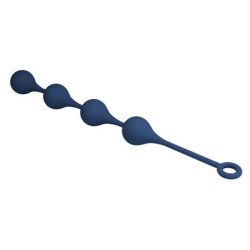 MR PLAY - PERLAS ANALES DE SILICONA AZUL TALLA XL 52,5 CM