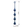 MR PLAY - PERLAS ANALES DE SILICONA AZUL TALLA XL 52,5 CM