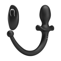 MR PLAY - VIBRADOR ANAL Y PERINEAL INALÁMBRICO CON CONTROL REMOTO, COLOR NEGRO