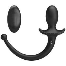 MR PLAY - VIBRADOR ANAL Y PERINEAL INALÁMBRICO CON CONTROL REMOTO, COLOR NEGRO