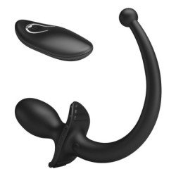 MR PLAY - VIBRADOR ANAL Y PERINEAL INALÁMBRICO CON CONTROL REMOTO, COLOR NEGRO