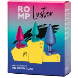 ROMP - KIT DE ENTRENAMIENTO ANAL LUSTER S/M/L CON BASE EN FORMA DE CORAZÓN