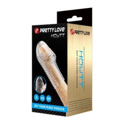 PRETTY LOVE - FUNDA PARA PENE CALIENTE CONSIGUE UN PENE MÁS GRUESO TRANSPARENTE