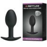 PRETTY LOVE - TAPÓN ANAL DE SILICONA DE 6,5 CM NEGRO