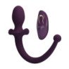 PRETTY LOVE - Tapón anal vibrador LIOEA con cola, 12 funciones, control remoto morado