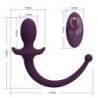 PRETTY LOVE - Tapón anal vibrador LIOEA con cola, 12 funciones, control remoto morado