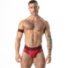 LOCKER GEAR - CALZONCILLO DEPORTIVO DE MALLA ROJO XL