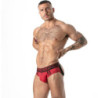 LOCKER GEAR - CALZONCILLO DEPORTIVO DE MALLA ROJO XL