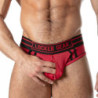 LOCKER GEAR - CALZONCILLO DEPORTIVO DE MALLA ROJO XL