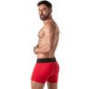 BOLSO CORTO DE CINTURA ANCHA ROJO M