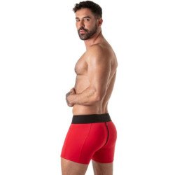 BOLSO CORTO DE CINTURA ANCHA ROJO XL