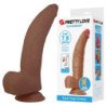 PRETTY LOVE - DILDO FLEXIBLE REALISTA CUTHBERT 20 CM Ø 5 CM TPE MARRÓN
