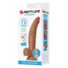 PRETTY LOVE - DILDO FLEXIBLE REALISTA CUTHBERT 20 CM Ø 5 CM TPE MARRÓN
