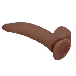 PRETTY LOVE - DILDO FLEXIBLE REALISTA CUTHBERT 20 CM Ø 5 CM TPE MARRÓN