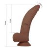 PRETTY LOVE - DILDO FLEXIBLE REALISTA CUTHBERT 20 CM Ø 5 CM TPE MARRÓN