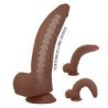 PRETTY LOVE - DILDO FLEXIBLE REALISTA CUTHBERT 20 CM Ø 5 CM TPE MARRÓN