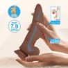 PRETTY LOVE - DILDO FLEXIBLE REALISTA CUTHBERT 20 CM Ø 5 CM TPE MARRÓN