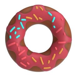 PRETTY LOVE - ANILLO PARA PENE CON FORMA DE SUPER DONUT ROSA