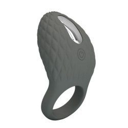 PRETTY LOVE - ANILLO VIBRADOR RECARGABLE CON TEXTURA Y ESTIMULADOR