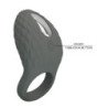 PRETTY LOVE - ANILLO VIBRADOR RECARGABLE CON TEXTURA Y ESTIMULADOR