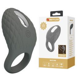 PRETTY LOVE - ANILLO VIBRADOR RECARGABLE CON TEXTURA Y ESTIMULADOR