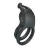 PRETTY LOVE - ANILLO PARA PENE RECARGABLE DE DOBLE VIBRACIÓN GOODWIN NEGRO