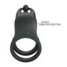 PRETTY LOVE - ANILLO PARA PENE RECARGABLE DE DOBLE VIBRACIÓN GOODWIN NEGRO