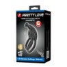 PRETTY LOVE - ANILLO PARA PENE RECARGABLE DE DOBLE VIBRACIÓN GOODWIN NEGRO