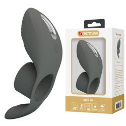 PRETTY LOVE - ANILLO VIBRATORIO RECARGABLE CON DOBLE ESTIMULACIÓN