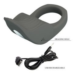 PRETTY LOVE - ANILLO VIBRADOR DE SILICONA FLEXIBLE RECARGABLE