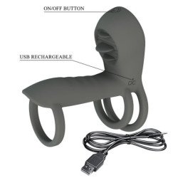 PRETTY LOVE - FUNDA PARA BOLÍGRAFO CON DOBLE ESTIMULACIÓN Y EFECTO ORAL