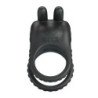 PRETTY LOVE - ANILLO VIBRADOR RECARGABLE PARA PENE SINI, 10 FUNCIONES, NEGRO