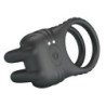 PRETTY LOVE - ANILLO VIBRADOR RECARGABLE PARA PENE SINI, 10 FUNCIONES, NEGRO