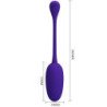 PRETTY LOVE - HUEVO VIBRATORIO RECARGABLE KNUCKER MORADO
