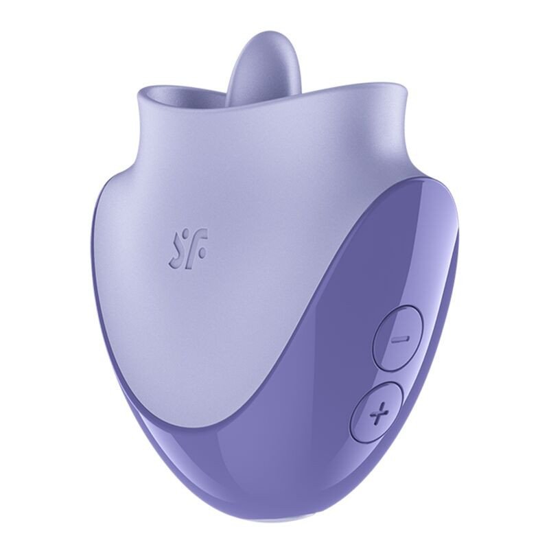 SATISFACTOR - ESTIMULADOR CLITORAL CON VIBRACIÓN Y PULSACIONES LILA