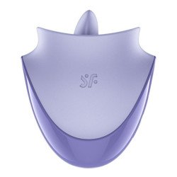 SATISFACTOR - ESTIMULADOR CLITORAL CON VIBRACIÓN Y PULSACIONES LILA