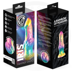EPIC - DILDO IRIS CON TESTÍCULOS DE PLACER ARCOÍRIS