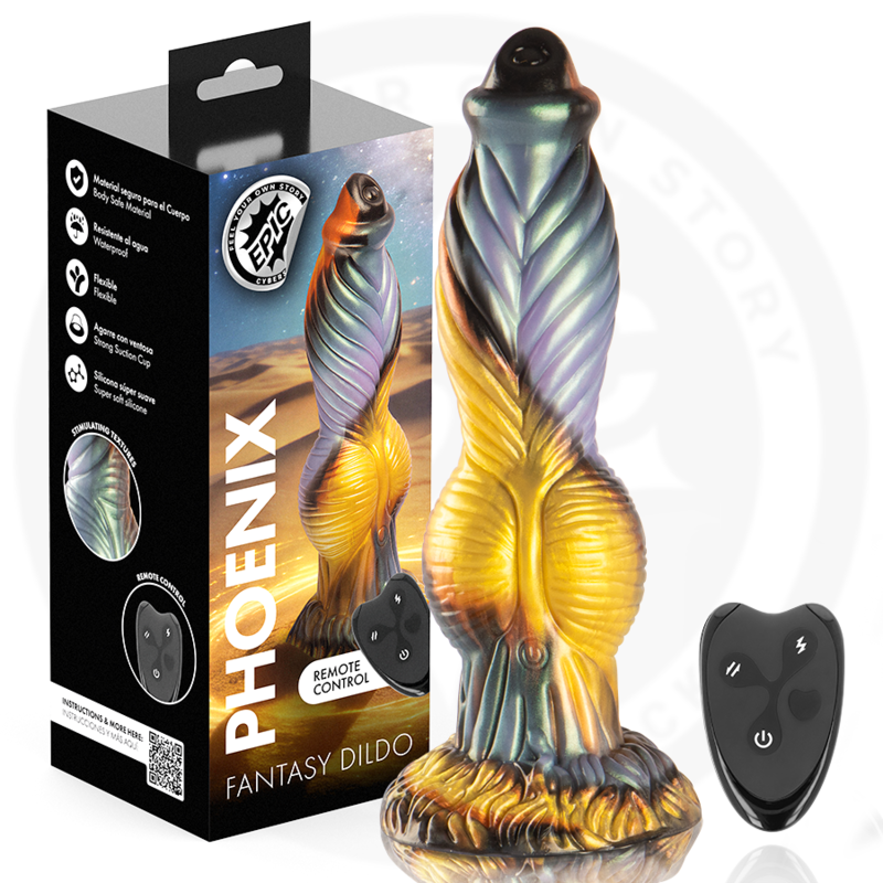 EPIC - DILDO PHOENIX EL RESURGIMIENTO DEL PLACER CONTROL REMOTO RECARGABLE