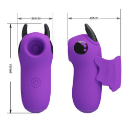 PRETTY LOVE - ESTIMULADOR DE DEDOS RECARGABLE MAGIC DEVIL MORADO