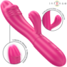 INTENSE - VIBRADOR FLEXIBLE IVY 10 VIBRACIONES CON LENGUA ESTIMULANTE ROSA
