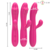 INTENSE - VIBRADOR FLEXIBLE IVY 10 VIBRACIONES CON LENGUA ESTIMULANTE ROSA