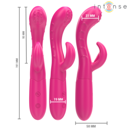 INTENSE - VIBRADOR AMARA CON LENGUA ESTIMULANTE 10 VIBRACIONES ROSA