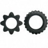 BAILE - KIT DE 2 ANILLOS DE SILICONA FLORALES