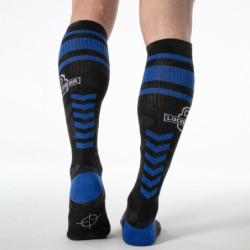 LOCKER GEAR - CALCETINES MILITARES HASTA LA RODILLA - TALLA ÚNICA, AZULES