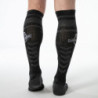 LOCKER GEAR - CALCETINES MILITARES HASTA LA RODILLA NEGROS TALLA ÚNICA