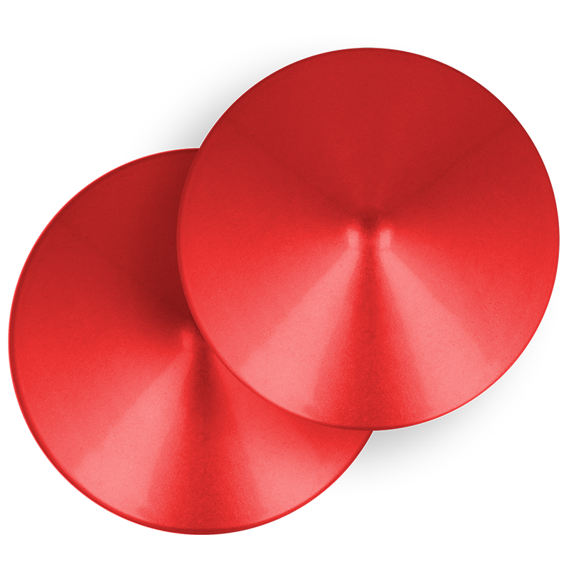 OHMAMA FETISH CUBIERTAS PARA PEZONES DE CÍRCULO ROJO