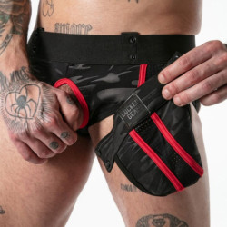 LOCKER GEAR - CALZONCILLO DE ACCESO MILITAR COMPLETO ROJO L
