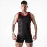 LOCKER GEAR - CAMISETA SIN MANGAS ROJA XL CON ACCESO MILITAR COMPLETO