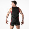 LOCKER GEAR -  CAMISETA SIN MANGAS ROJA DE ACCESO MILITAR COMPLETO S